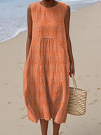 Roxanne Sleeveless Dress with Pockets