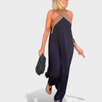 Sue Cross-Neck Maxi Dress