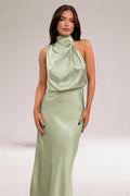 Giselle Elegant Halter Neck Dress