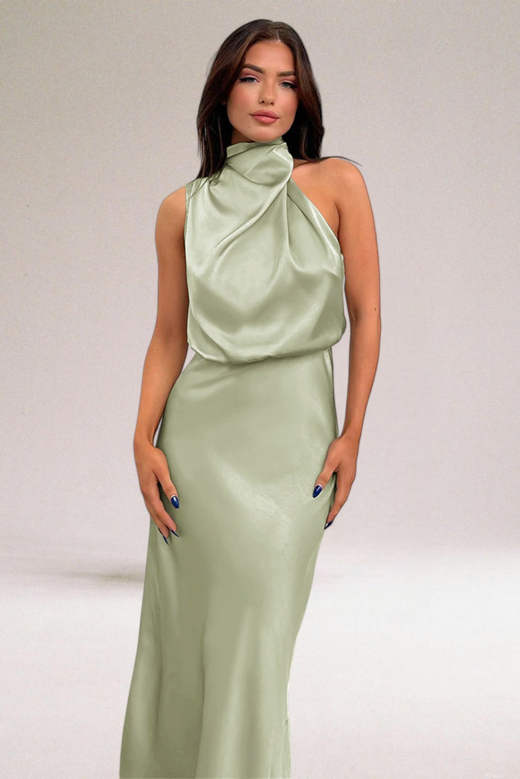 Giselle Elegant Halter Neck Dress