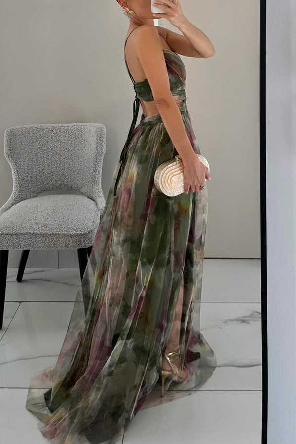 Cindy Floral Print Maxi Dress