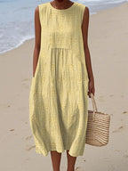 Roxanne Sleeveless Dress with Pockets