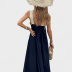 Sue Cross-Neck Maxi Dress