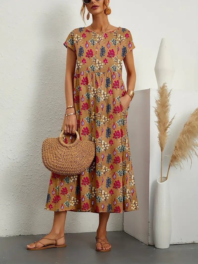Deborah Elegant Floral Dress