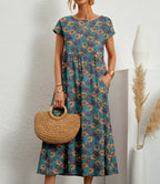 Deborah Elegant Floral Dress