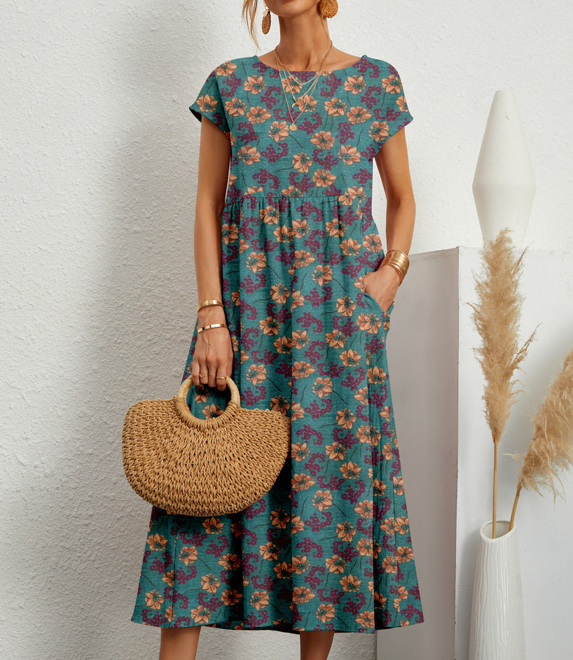 Deborah Elegant Floral Dress