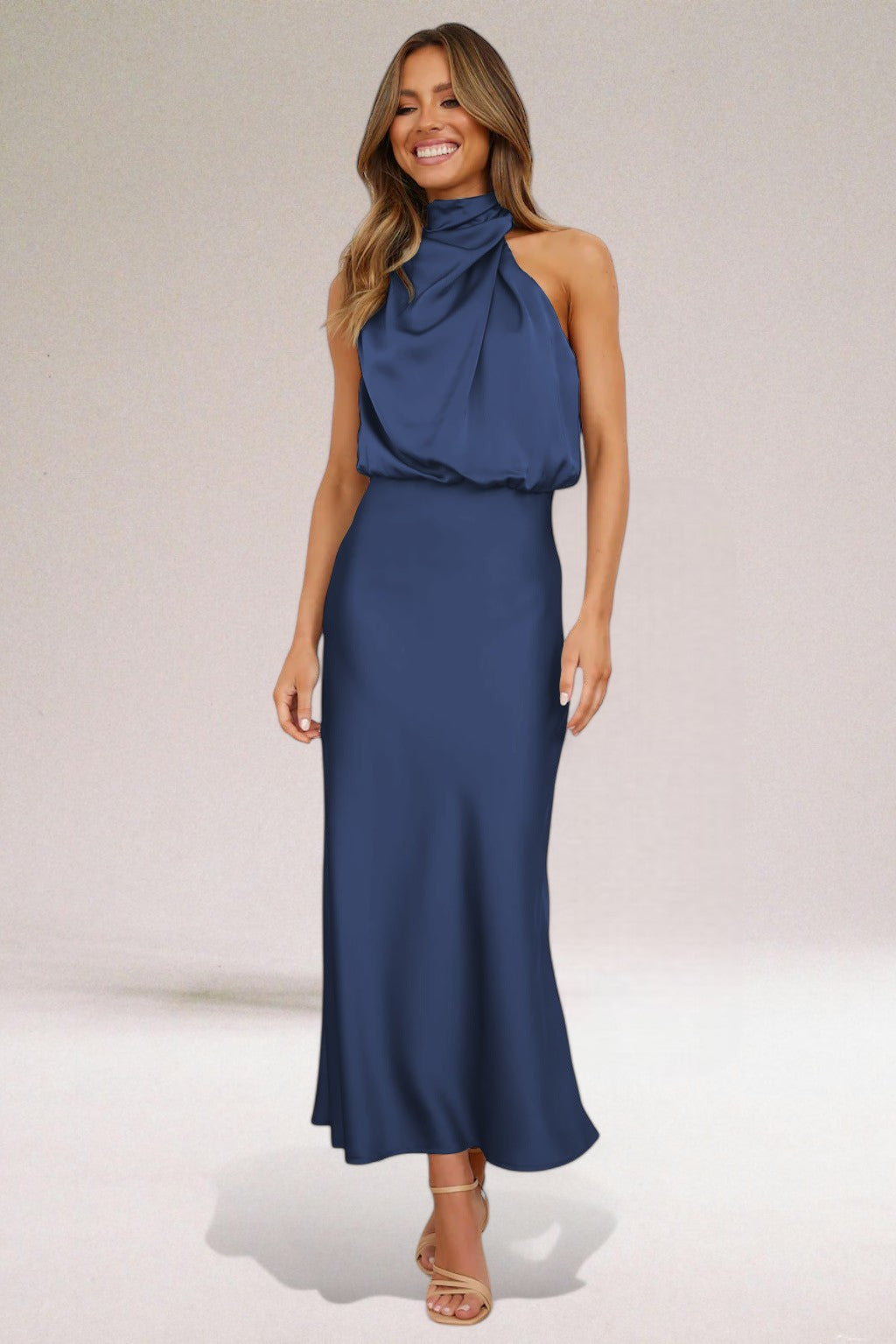 Giselle Elegant Halter Neck Dress
