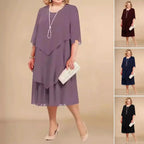 Ellen Elegant Chiffon Dress