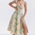 Dahlia Floral Jacquard Midi Dress