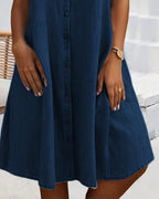 Jennifer Lightweight Denim-Look Dress
