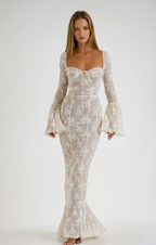 Lace Corset Maxi Dress