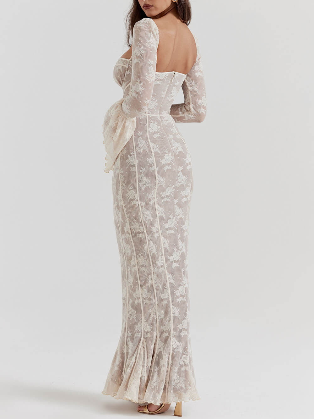 Lace Corset Maxi Dress