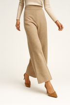 Harlow Wide-Leg Knit Trousers