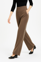 Harlow Wide-Leg Knit Trousers