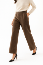 Harlow Wide-Leg Knit Trousers