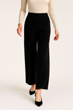 Harlow Wide-Leg Knit Trousers