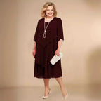 Ellen Elegant Chiffon Dress