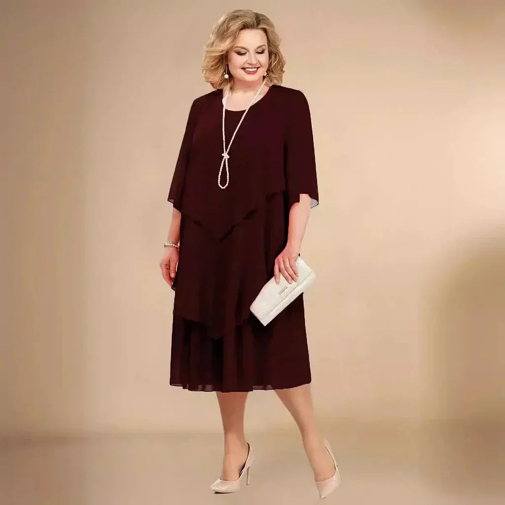 Ellen Elegant Chiffon Dress