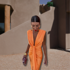 Amelia Soft Pleated Midi Dress