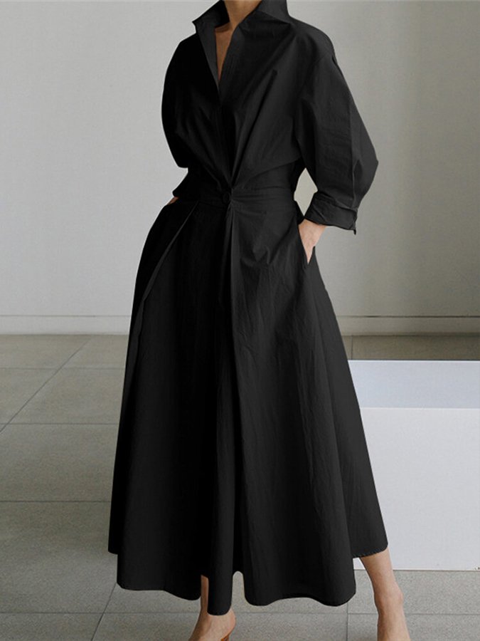 Mathilda Elegant Shirt Dress