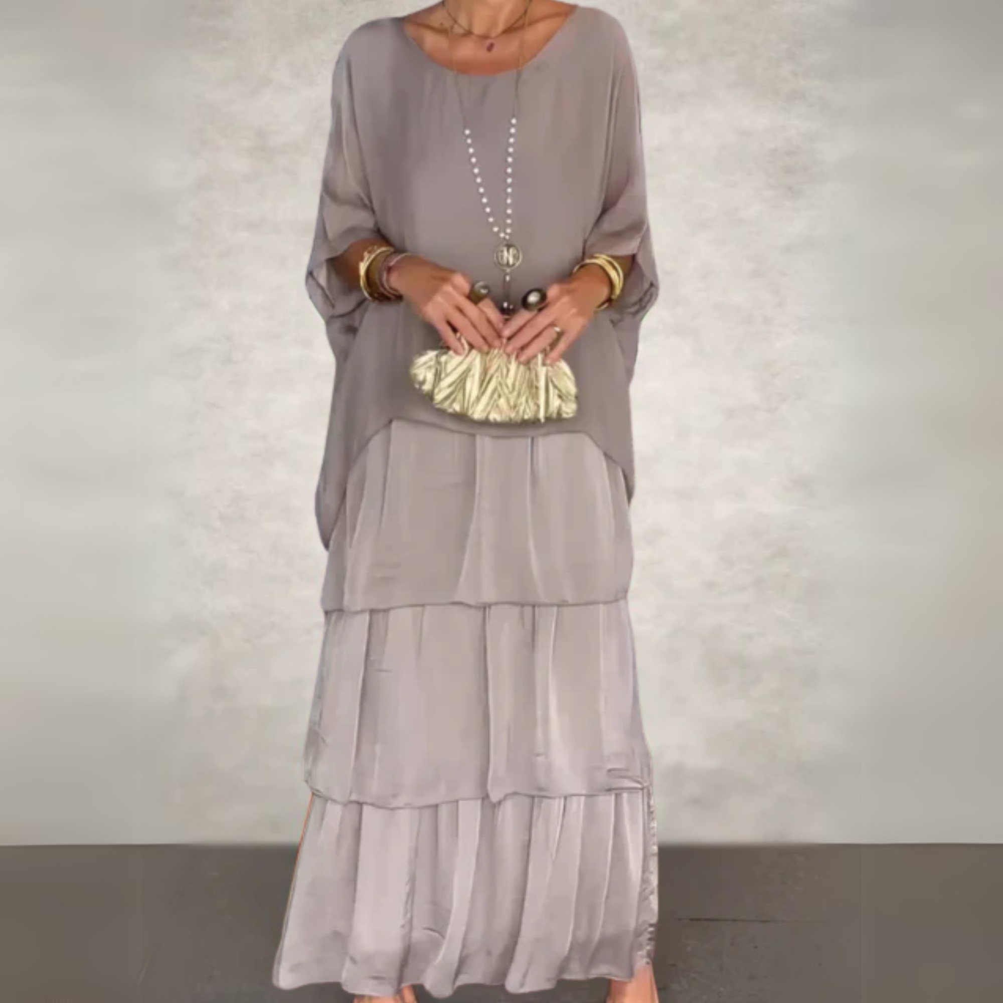 Kali Elegant Long Flowing Dress