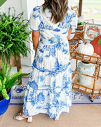 Camille Classic Toile Maxi Dress