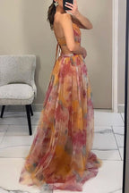 Cindy Floral Print Maxi Dress