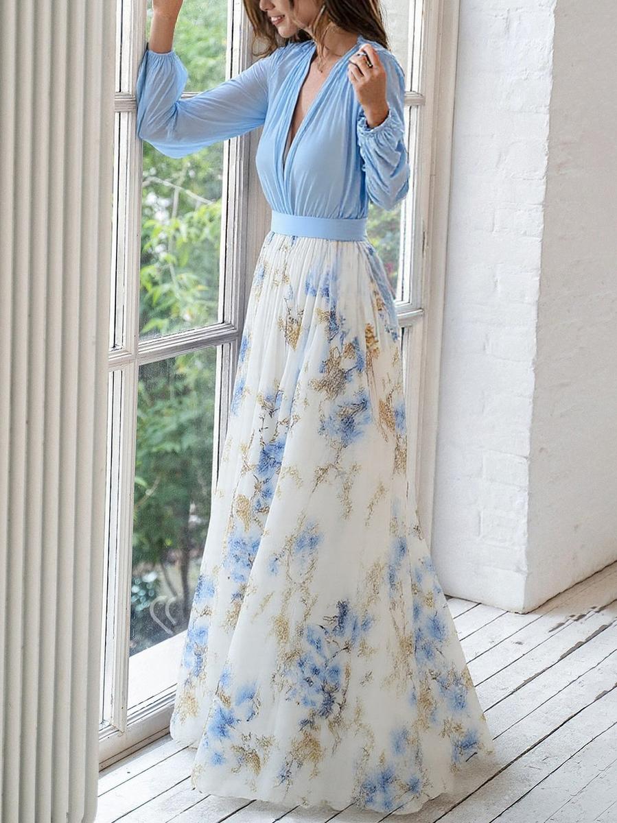 Kelli Maxi Dress with Floral Print