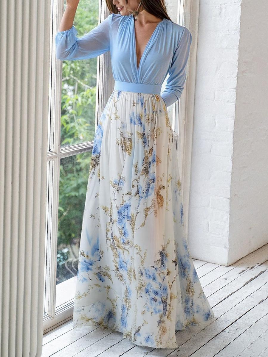 Kelli Maxi Dress with Floral Print