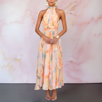 Audrey Halter Neck Maxi Dress