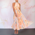 Audrey Halter Neck Maxi Dress