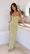 Carol Women’s Floral Embroidered Maxi Dress