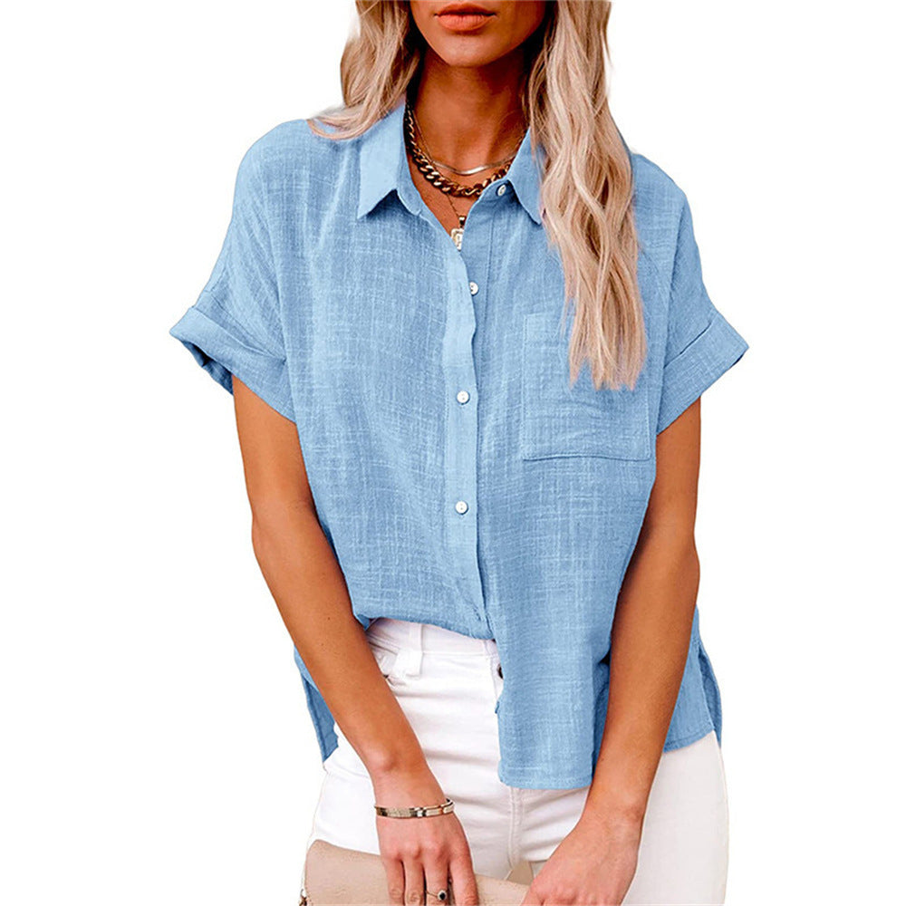 Claudia Lightweight Shirt with Front Pocket