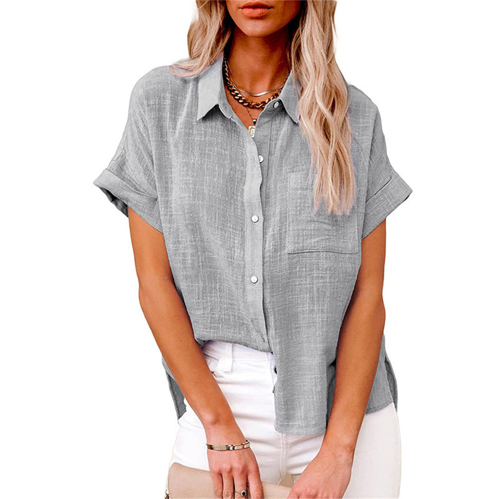 Claudia Lightweight Shirt with Front Pocket