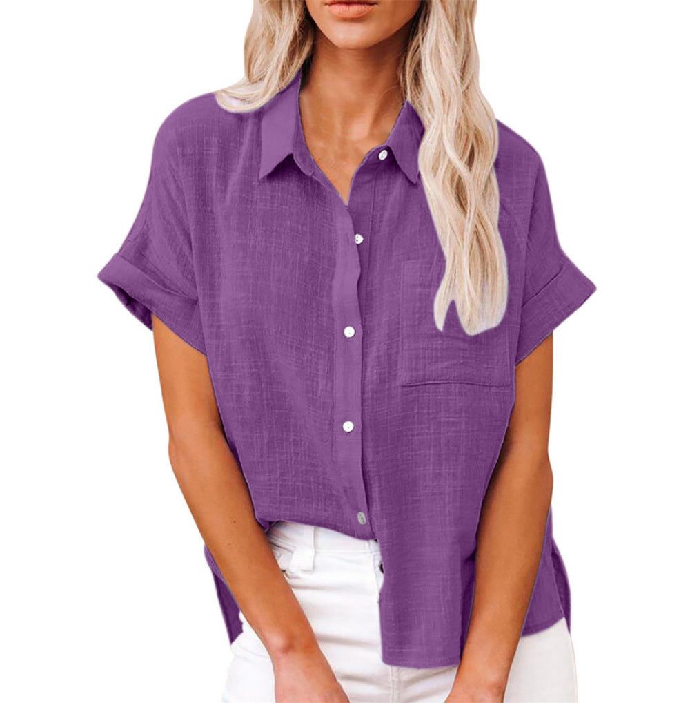 Claudia Lightweight Shirt with Front Pocket