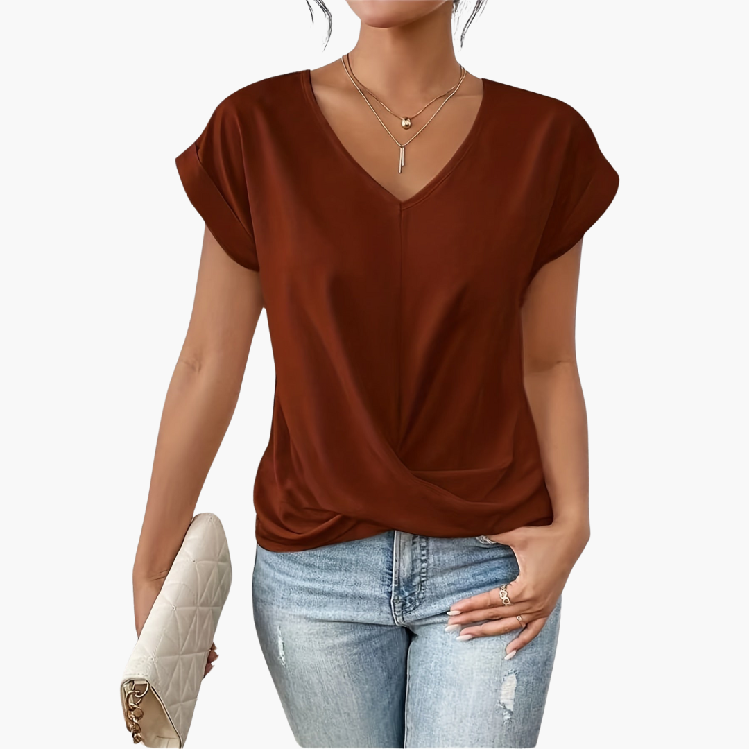 Clara Heart Neckline T-Shirt