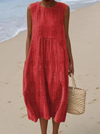 Roxanne Sleeveless Dress with Pockets