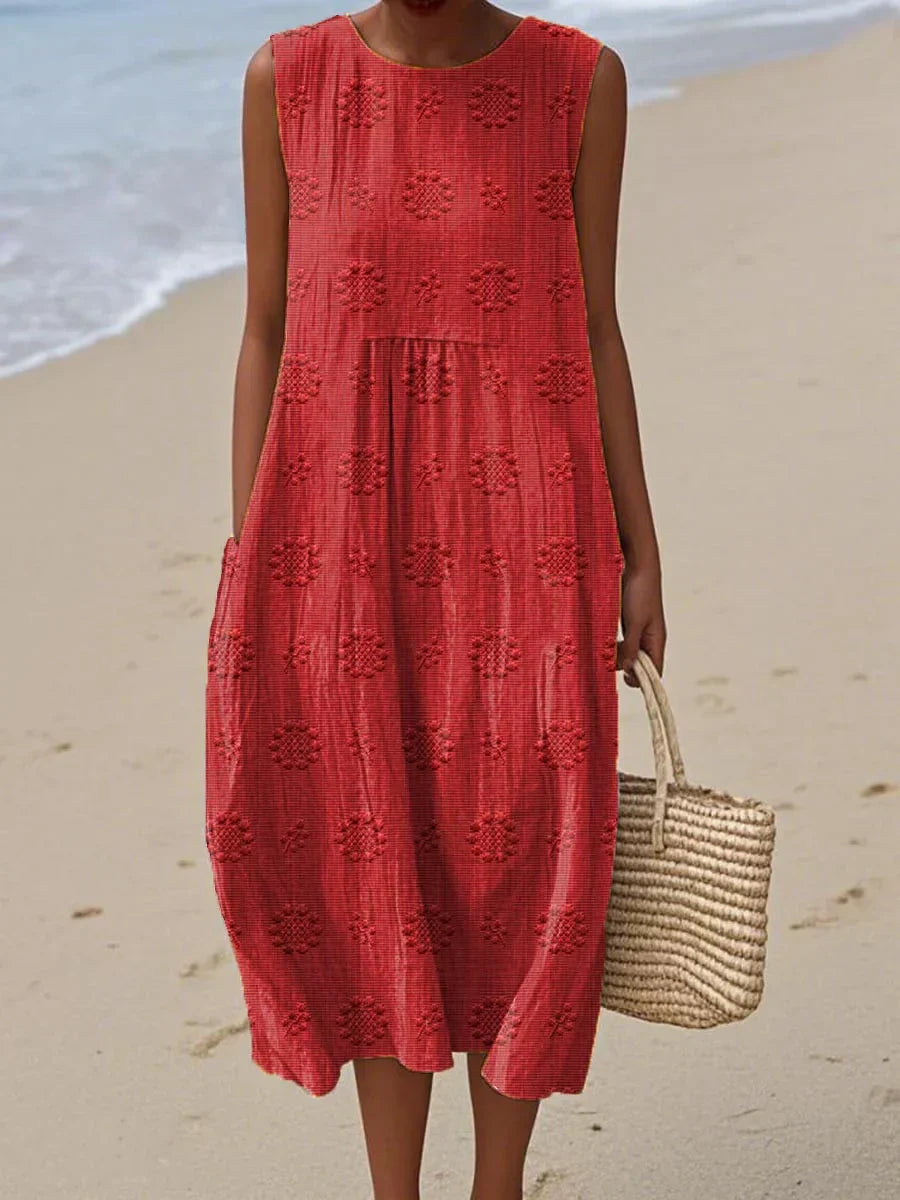 Roxanne Sleeveless Dress with Pockets