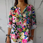 Arlene Chic Floral Print Blouse