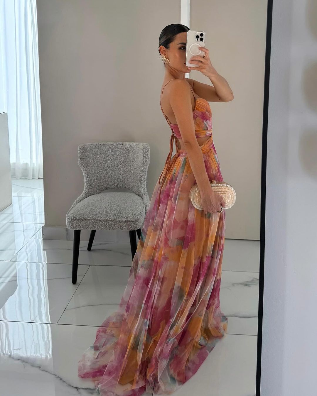 Cindy Floral Print Maxi Dress