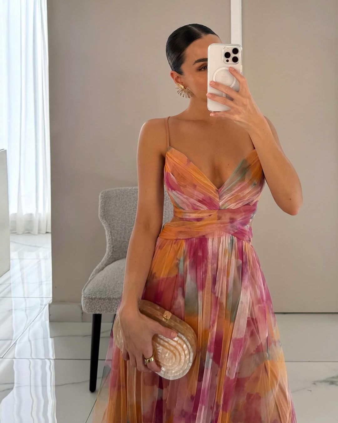 Cindy Floral Print Maxi Dress