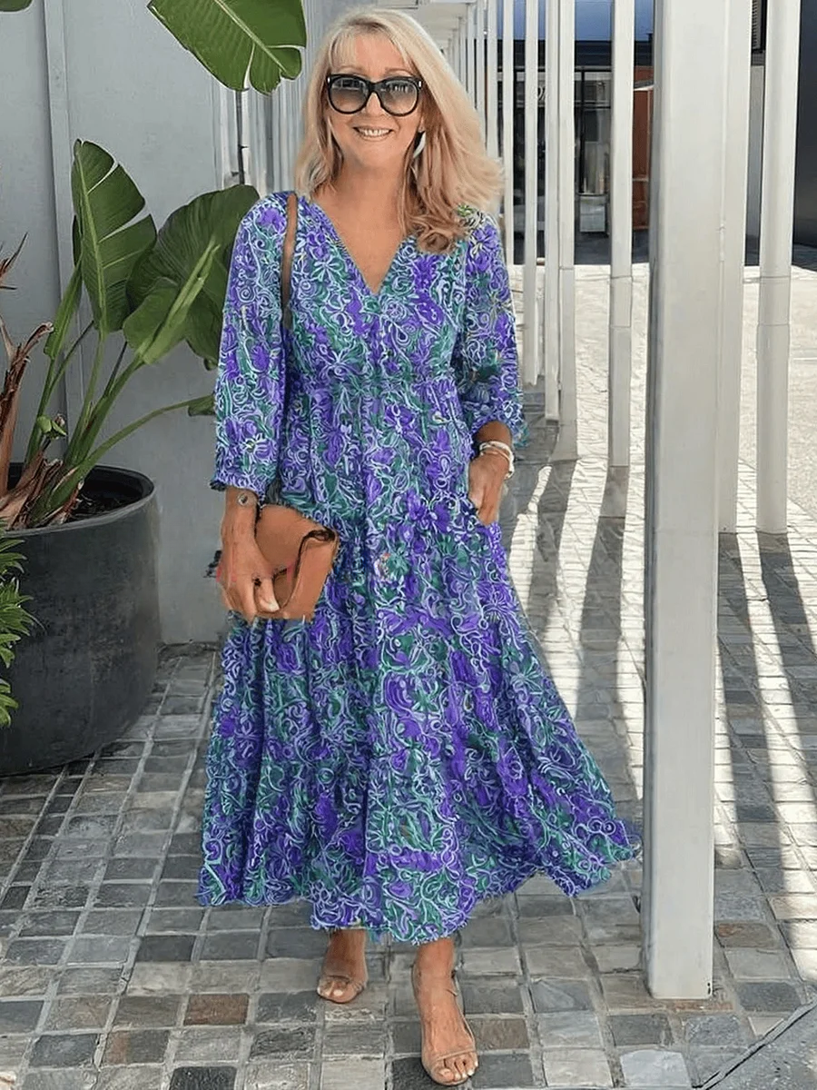 Ivy Casual Floral Boho Dress