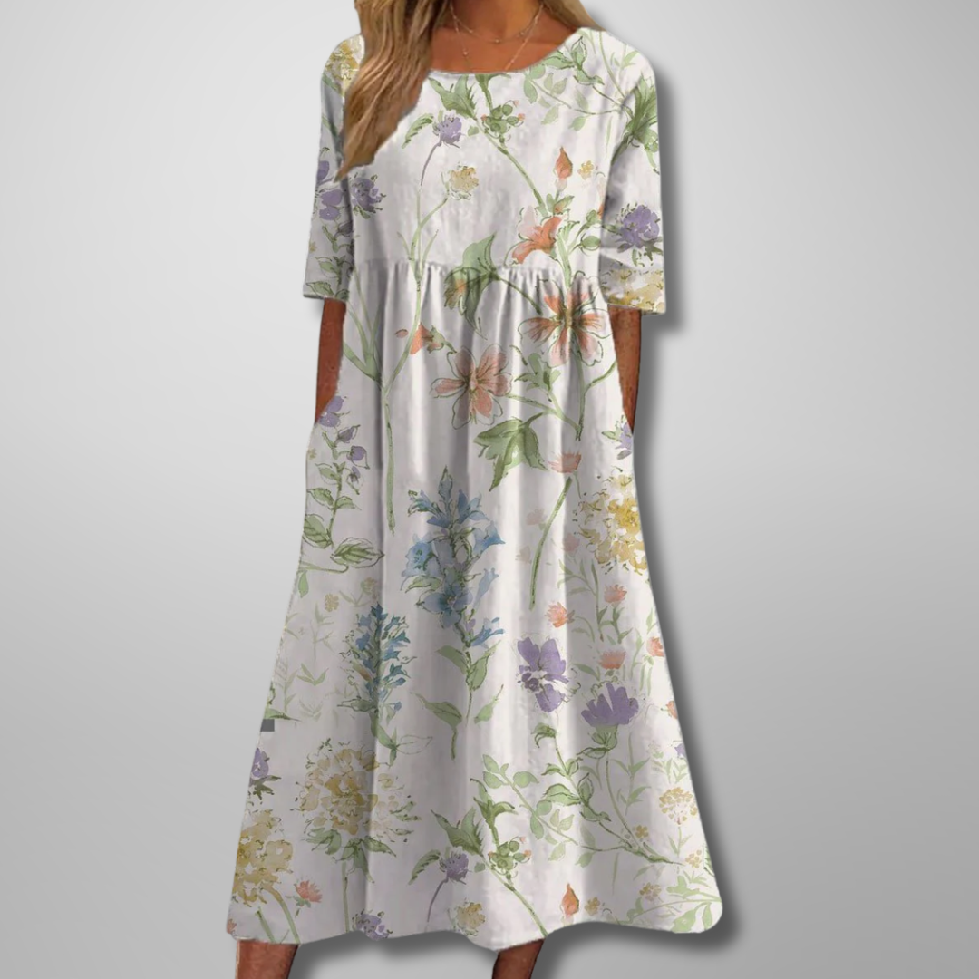 Gail Relaxed Floral Midi Dress