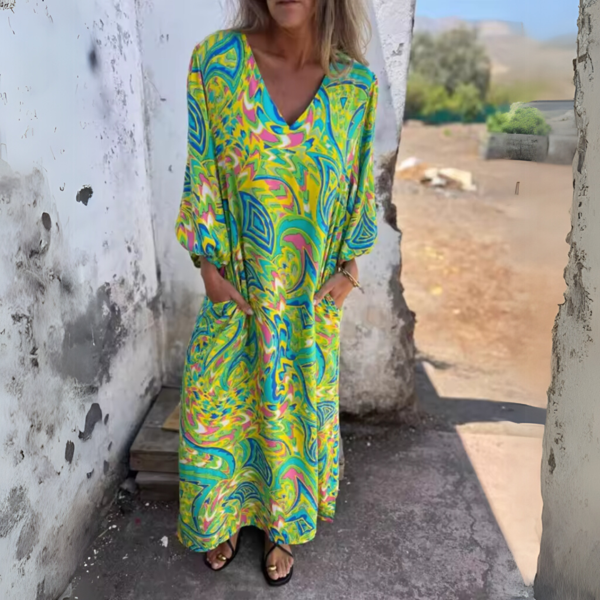 Andrea Flowing Spring Dress