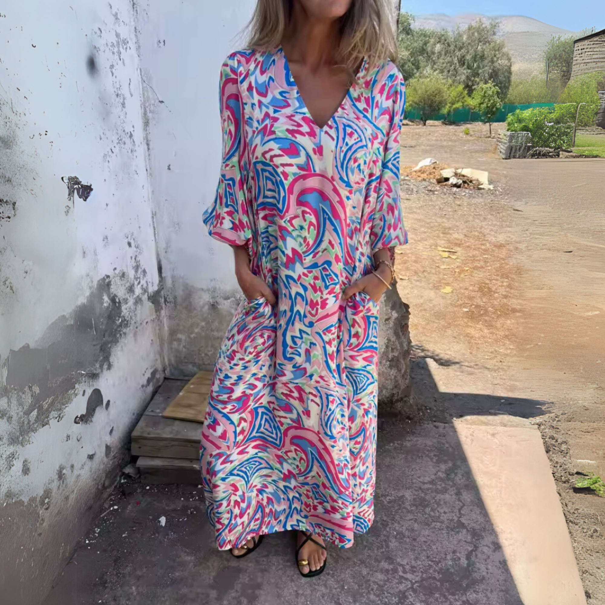 Andrea Flowing Spring Dress