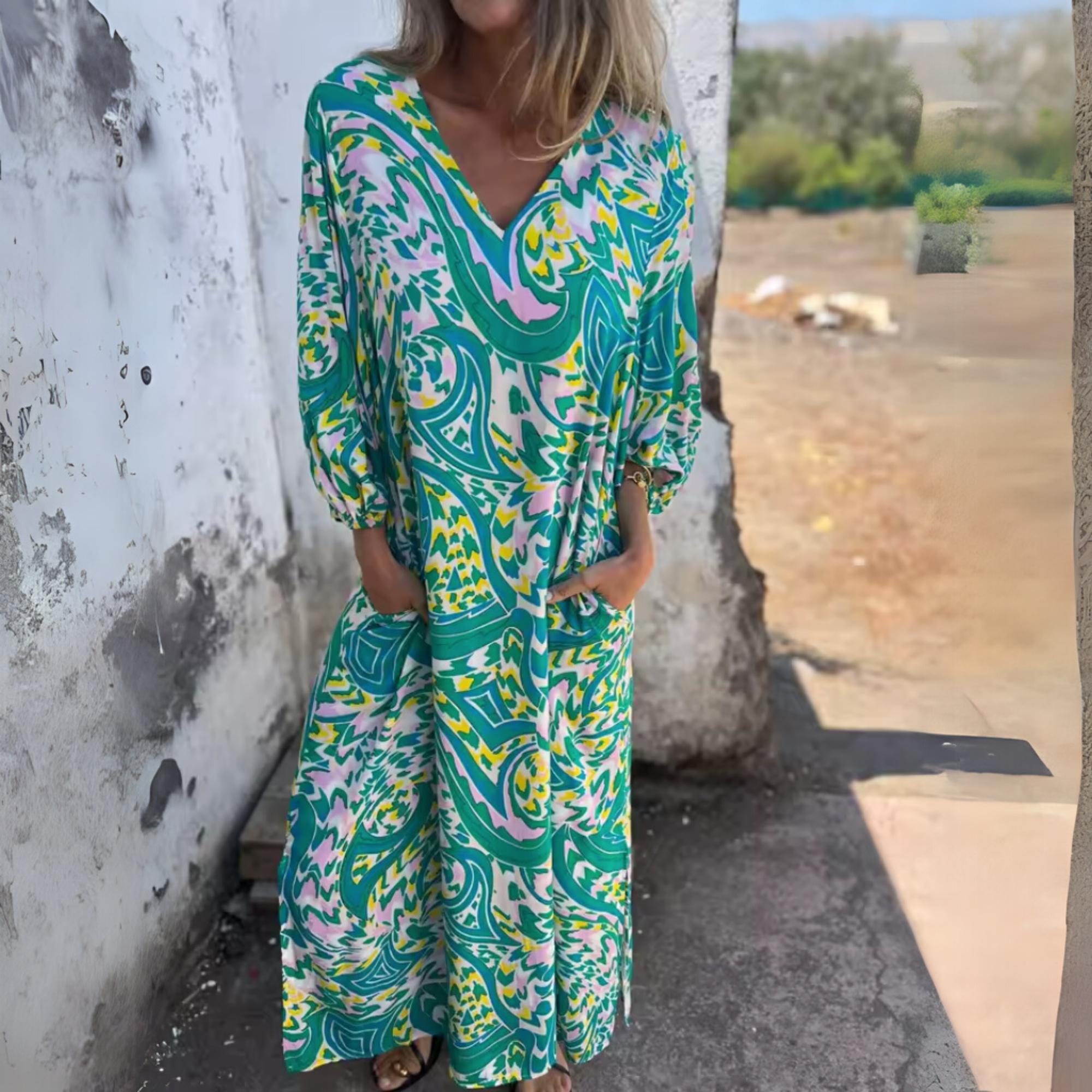 Andrea Flowing Spring Dress