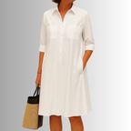 Cathy Lightweight Button Dress