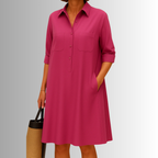 Cathy Lightweight Button Dress
