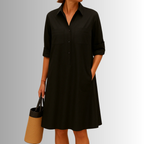 Cathy Lightweight Button Dress