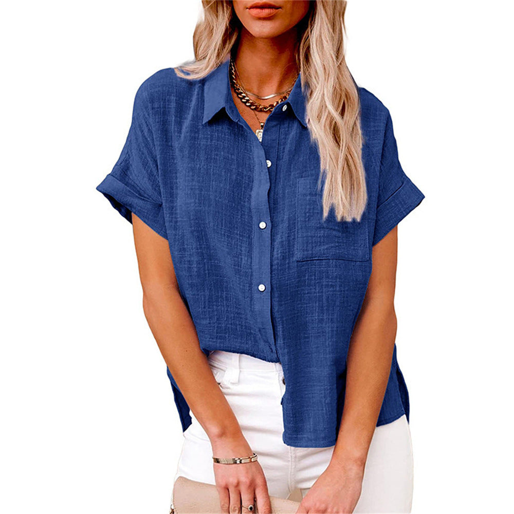 Claudia Lightweight Shirt with Front Pocket